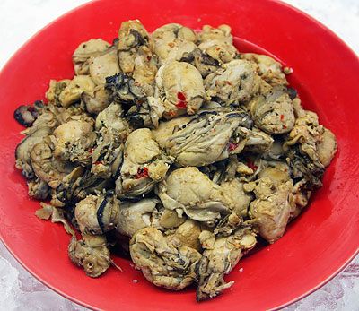 Smoked Yaquina Bay Oysters in Local Wild Caught Sustainable Seafood at Ocean Bleu Seafoods